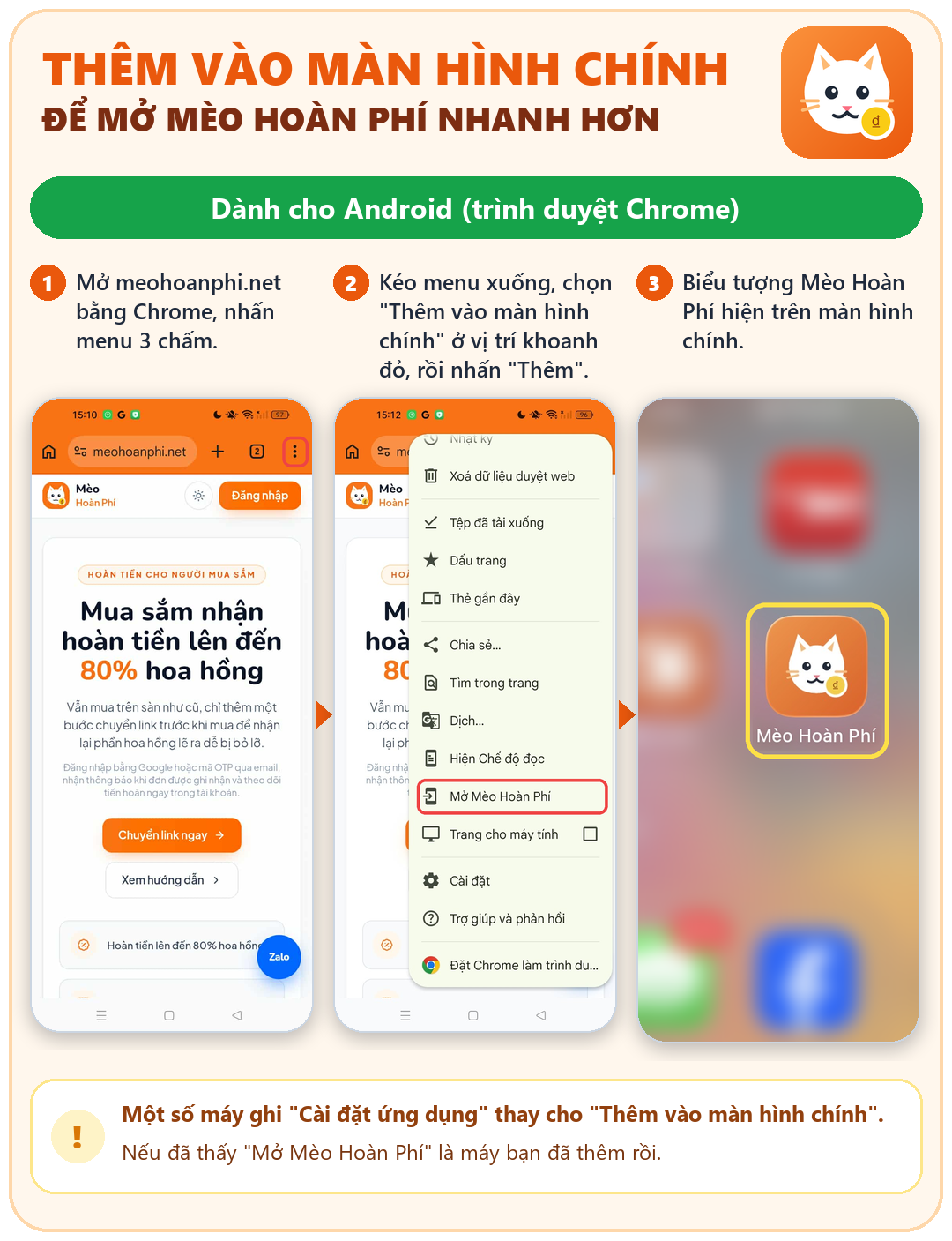 Hướng dẫn trên Android