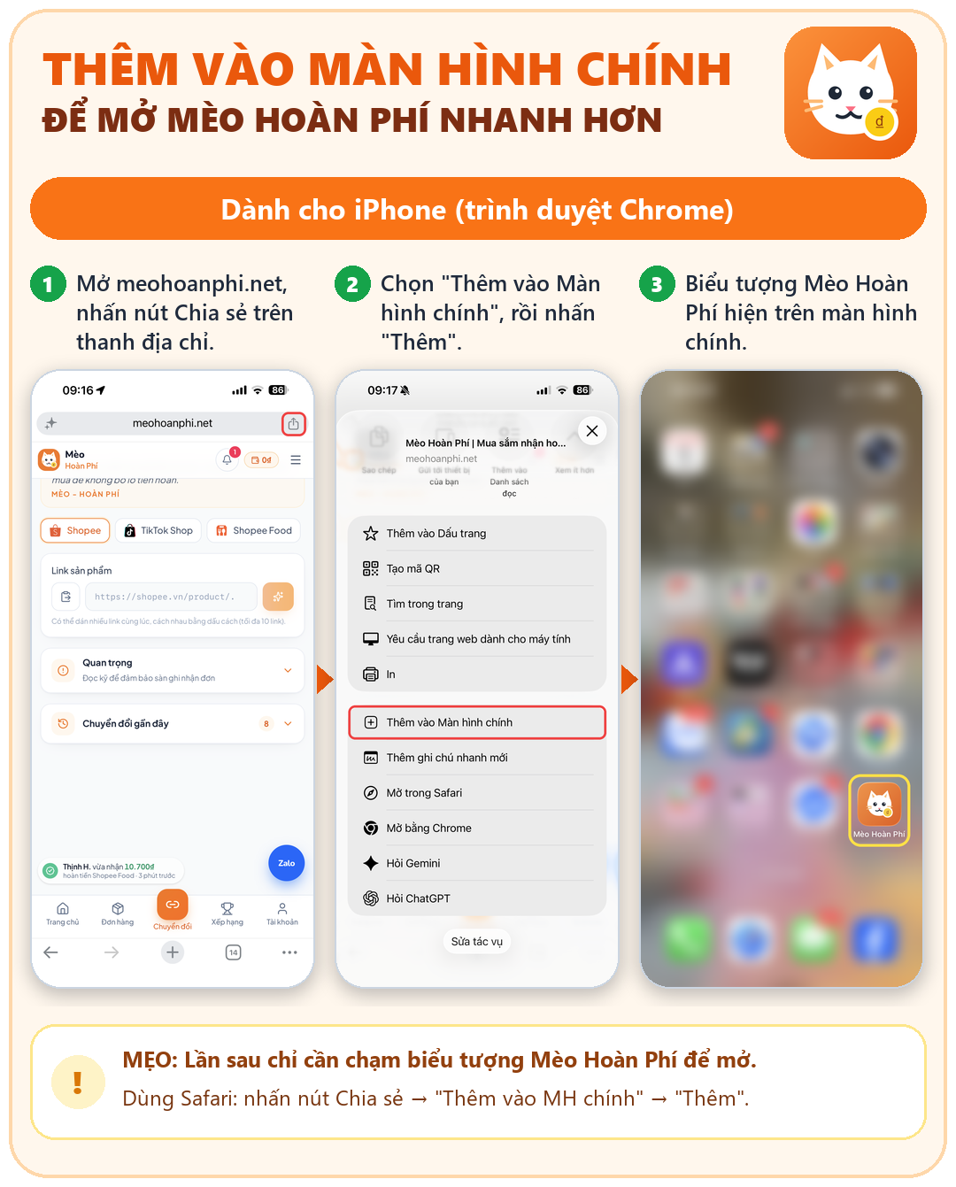 Hướng dẫn trên iPhone